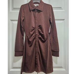 Lani the Label Kelsey Mini Dress Brown Size XS New